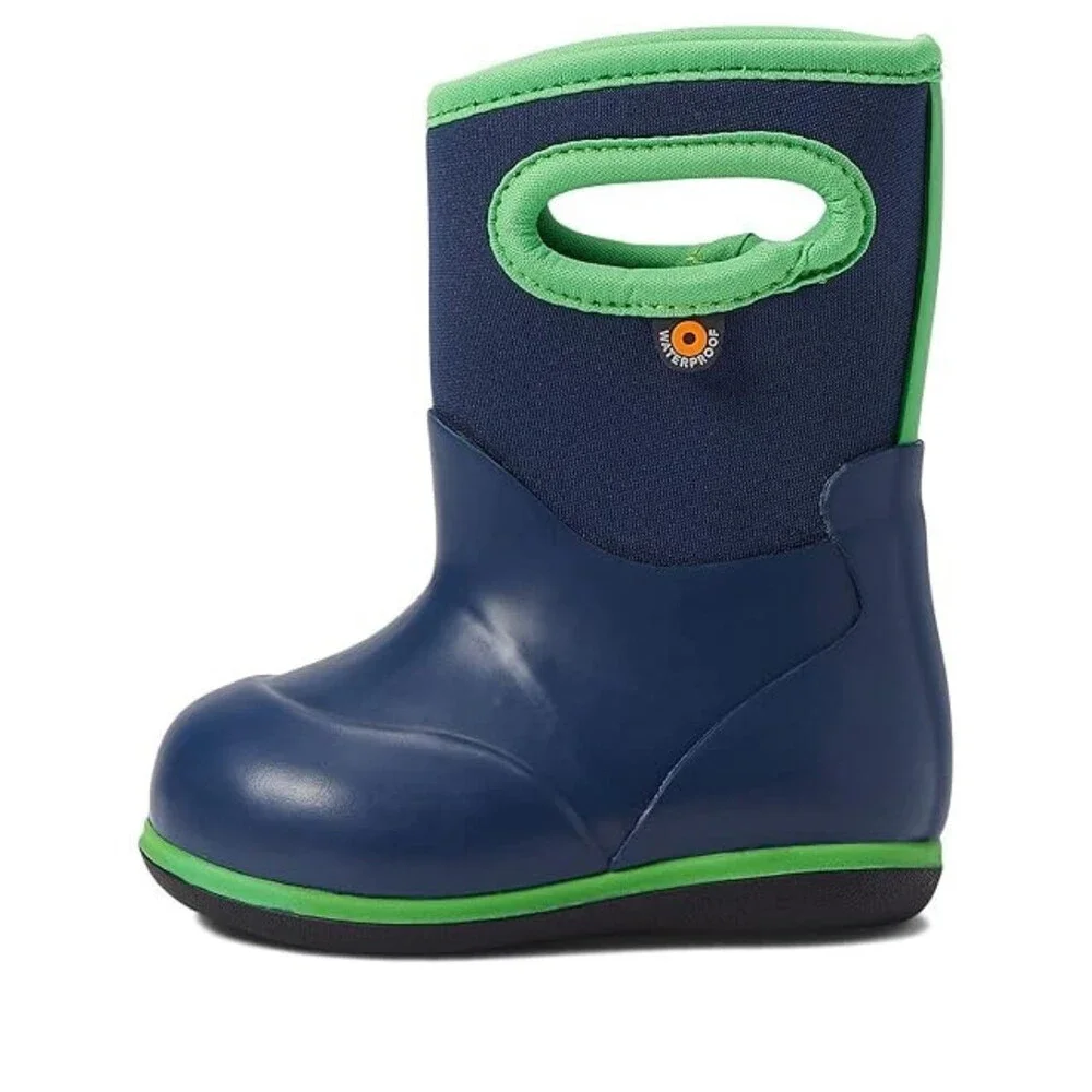 Bogs Baby Classic Solid Toddler US 4M Navy Green Waterproof Rain Boots ZOGG3317
